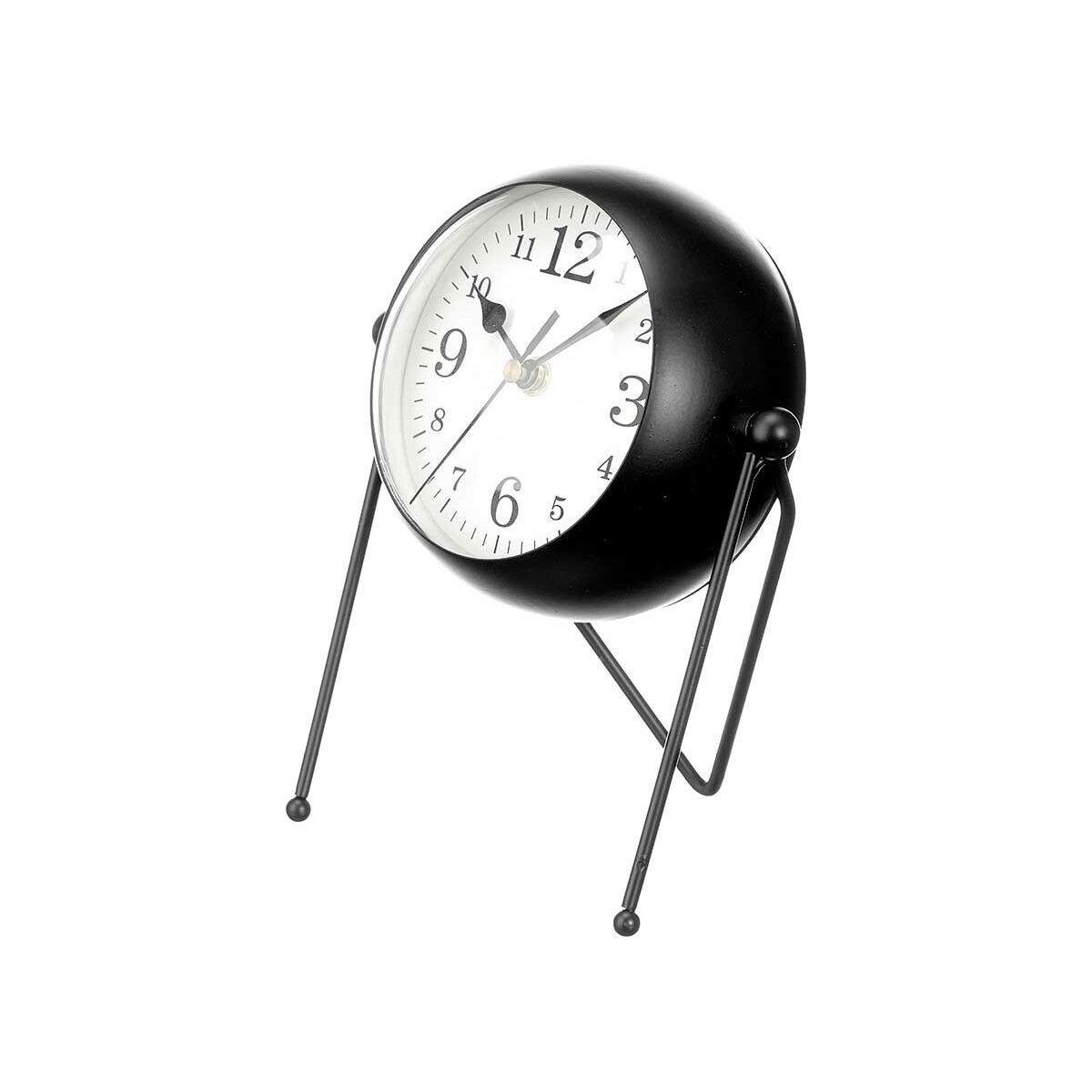 Table clock Gift Decor Black (4 Units)